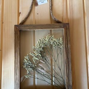 Hobby Lobby Rustic Wood Frame with Dried Flowers
